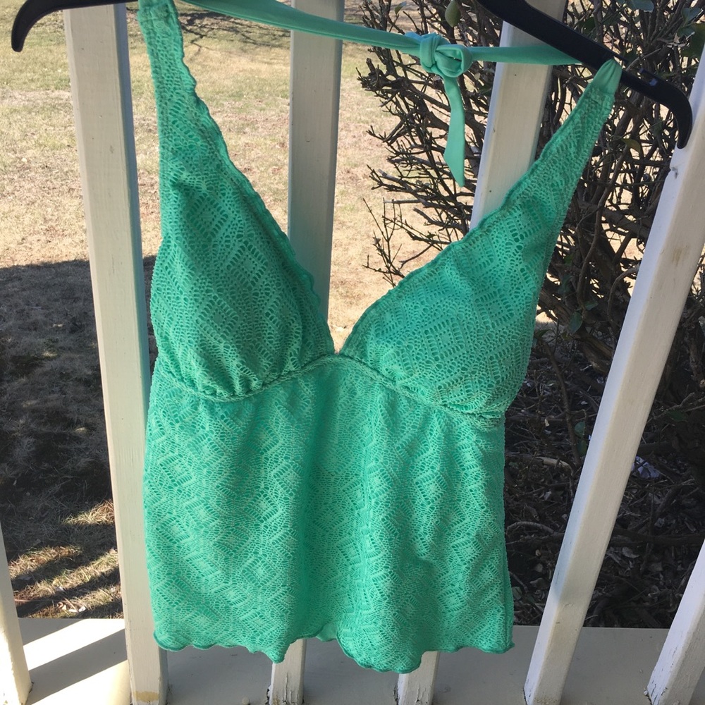 Mint green/turquoise bathing suit top